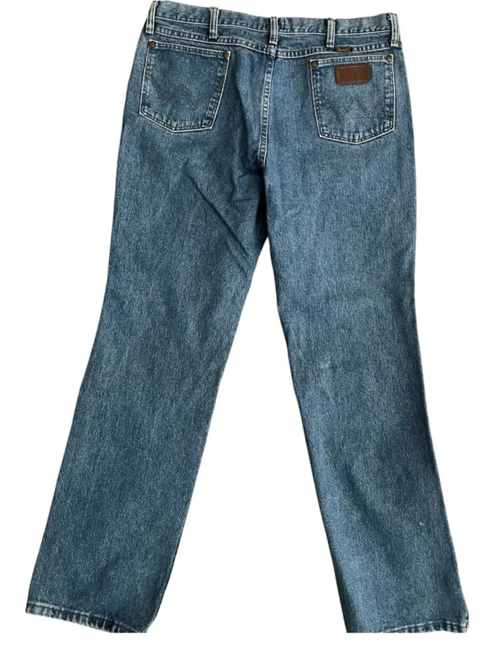 Wrangler Men's Slim Straight Blue Denim Jeans